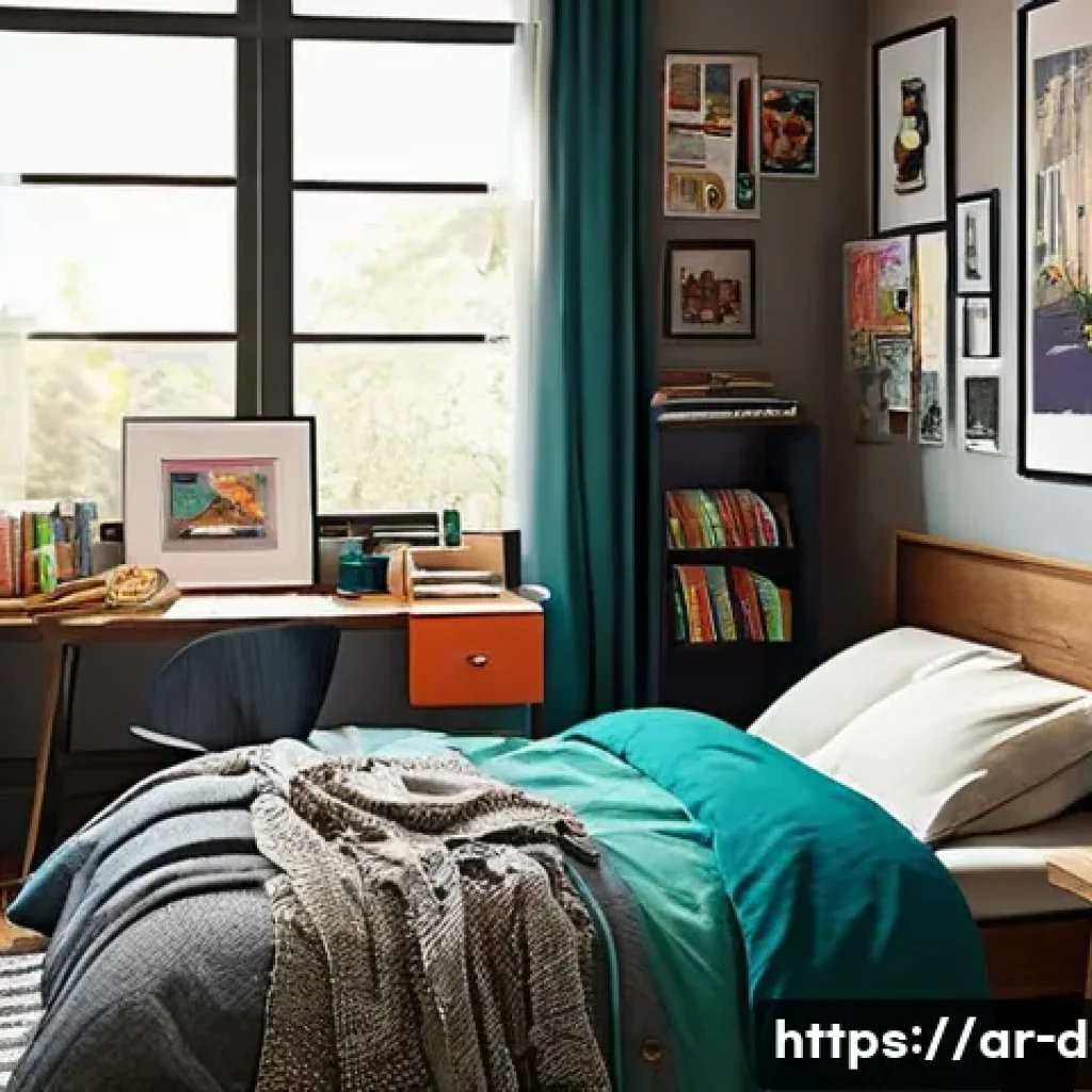 디지털아트 웹툰 배경 제작법 - **Prompt 1: A Teenager's Artistic Haven**
    "Detailed webtoon background of a creative teenager's ...